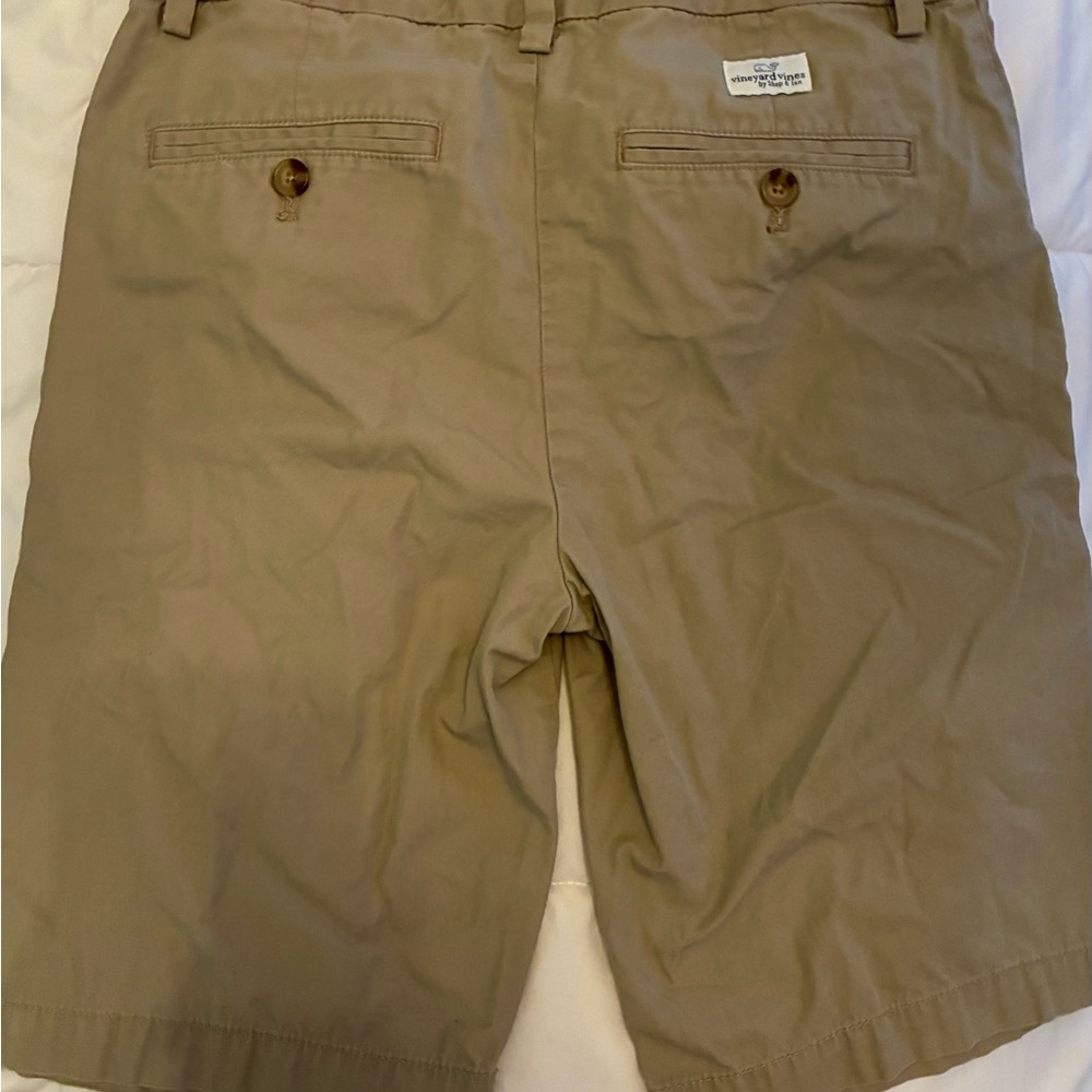 Vineyard Vines Khaki Flat Front Boys Shorts Size 18